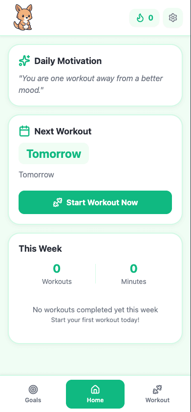 Leap app screen